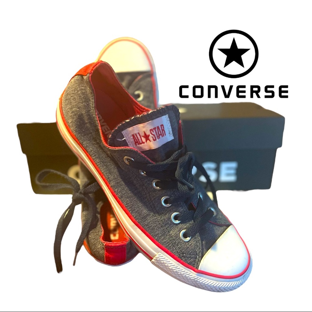 Converse Low Top Gray Pink Size 8
